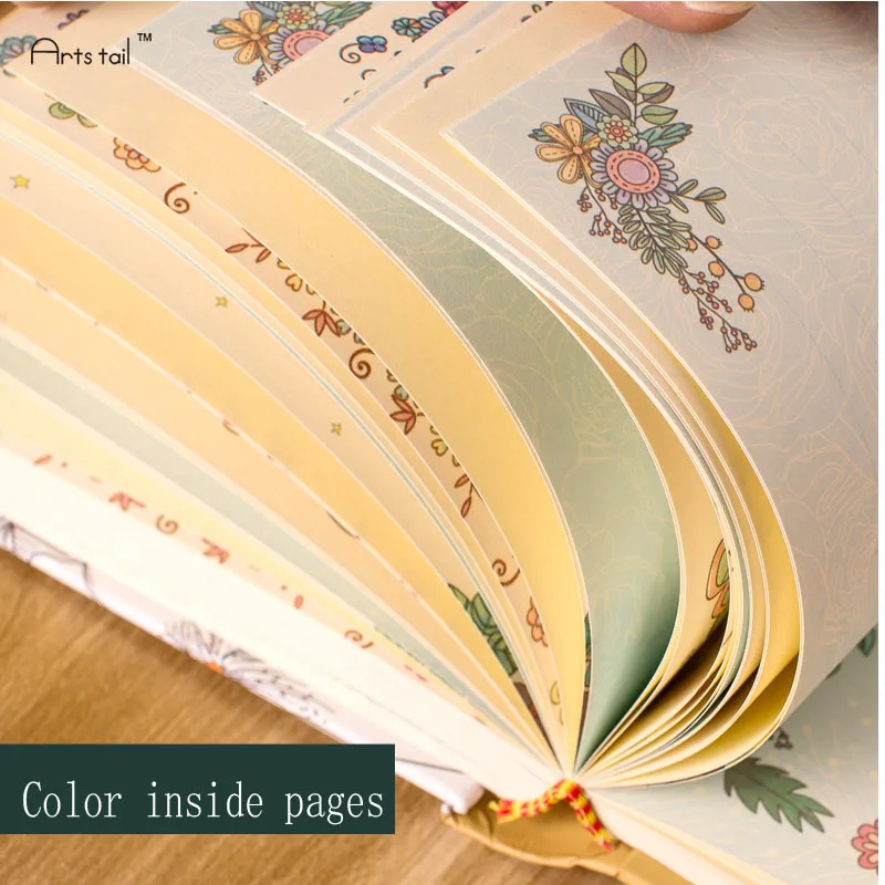 

A5 Secret Garden Personal Diary Planner Hardcover Notebook Diary 2017 Office Cute Student Korean Stationery