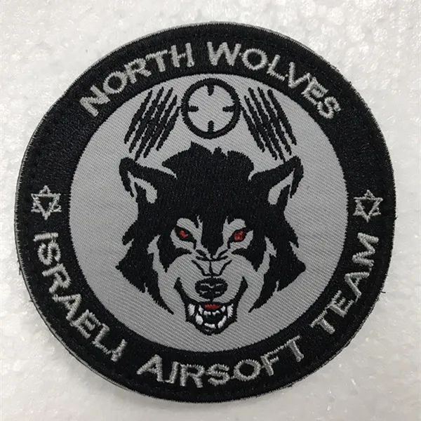 Патчи с вышивкой North Wolf военная армия Израиля страйкбол тактические патчи для