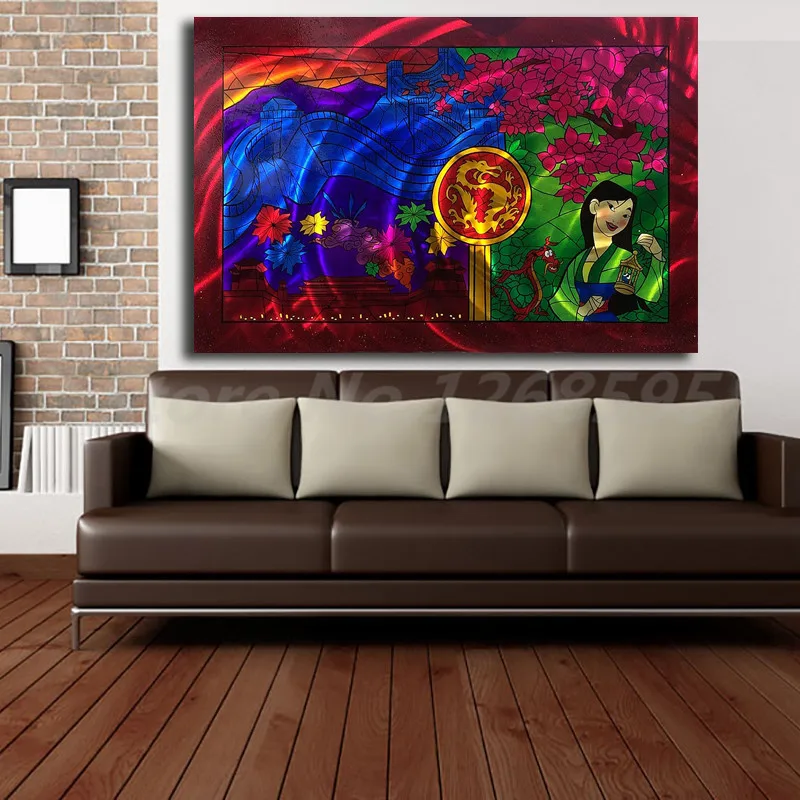 

Mulan Colorful Dynasty By Cris Woloszak Canvas Painting Print Living Room Home Decor Modern Wall Art Oil Painting Poster Artwork