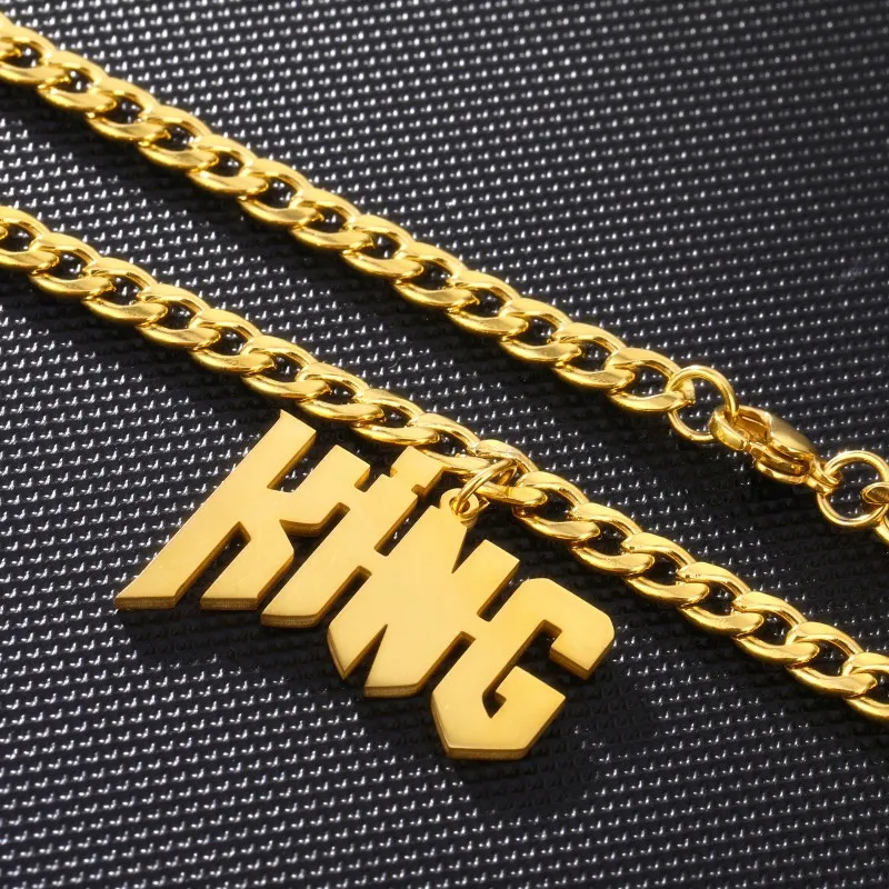 Пользовательское имя ожерелье s для мужчин женщин золото 5 мм кубинская цепь из нержавеющей стали кулон-табличка с именем ожерелье ювелирные изделия Bijoux Femme