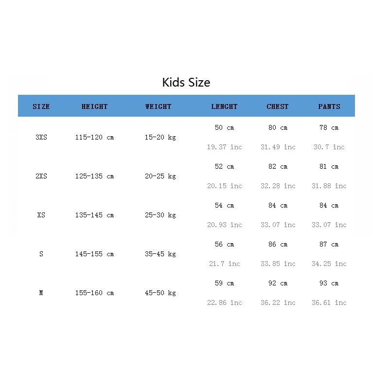 kids size
