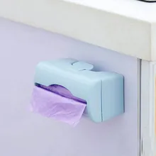 Настенный Пластик ящик для хранения для мусорных мешков для хранения в ванной, на кухне, контейнер, аксессуары