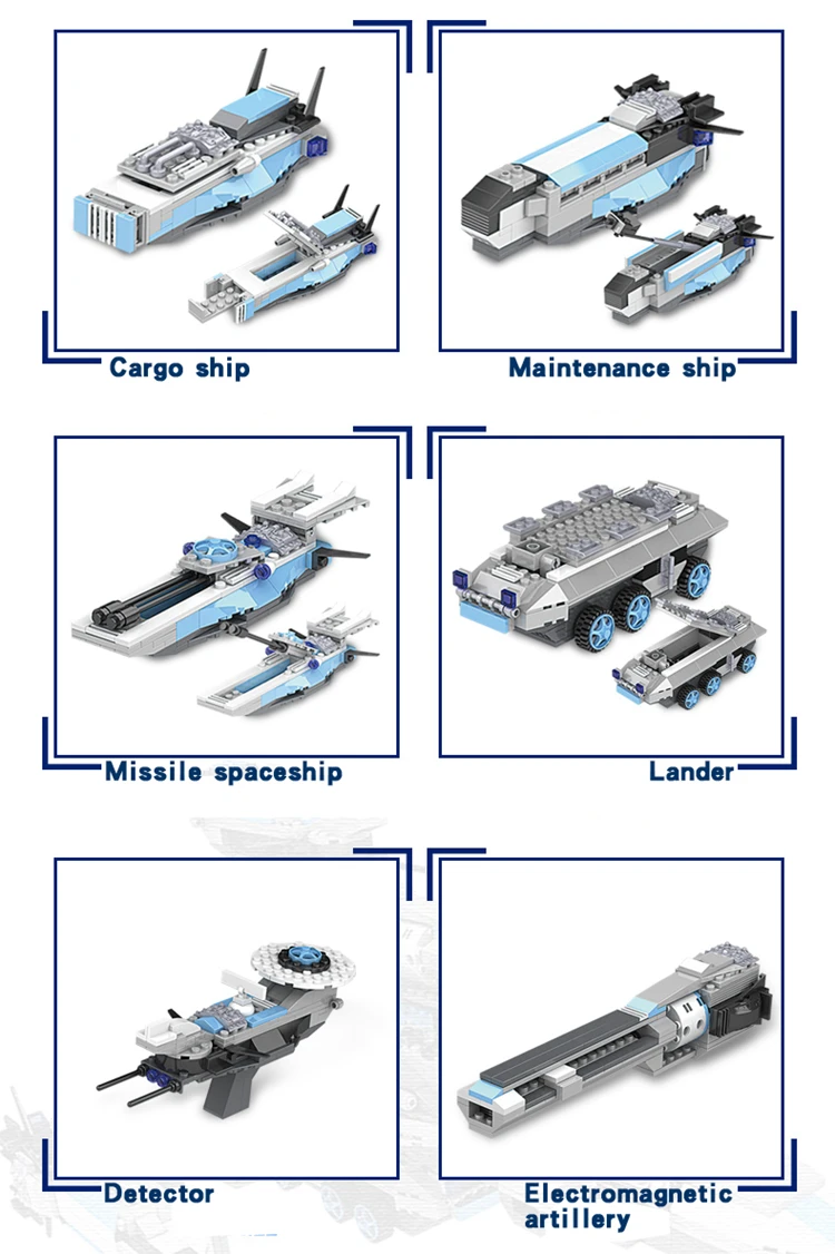 34 New Arrive COGO15050 Spaceship Building Blocks Compatible With Legoe Educational Toys For Children Birthday Gifts For Children