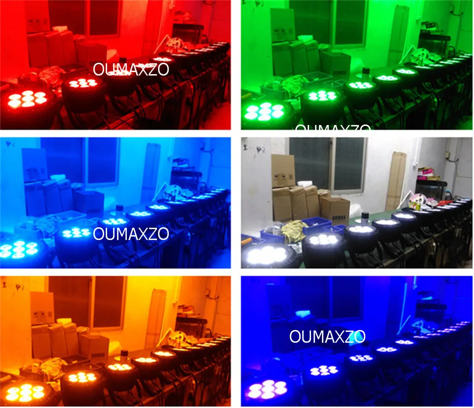 Conduziu a Luz do Palco Rgbaw plus uv Rgbwa plus uv w ao ar 6in1 6 Pçs e lote Slimpro 7 18 Livre Par 64 à Prova d' Água Luz Par 6in1 7 12 w à Prova d' Água 15 Efeito de Iluminação de palco