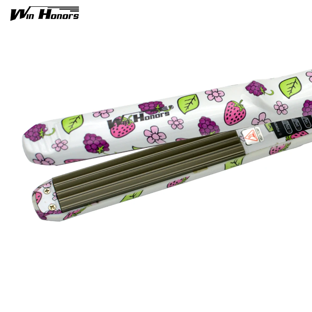 En iyi Kalite Dalga Saç Düzleştirici Kıvırıcı Şekillendirici Kabarık Araçları Chapinha Titanyum Profesyonel Oluklu Curling Demir