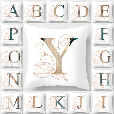 الحديثة الحد الأدنى 26 الإنجليزية خطابات الزخرفية وسادة يغطي بسيط الأبجدية زهرة ورقة كيس وسادة ل كنبة مكتب كرسي الحديثة الحد الأدنى 26 الإنجليزية خطابات الزخرفية وسادة يغطي بسيط الأبجدية زهرة ورقة كيس وسادة ل كنبة مكتب كرسي