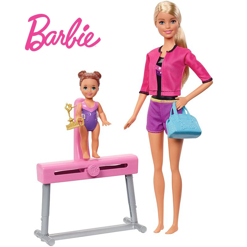 

Barbie Originals Gymnastics Coach Girl Princes Doll American Girl Dolls Boneca Brinquedos For Birthday Gift Toys Juguetes DKJ21