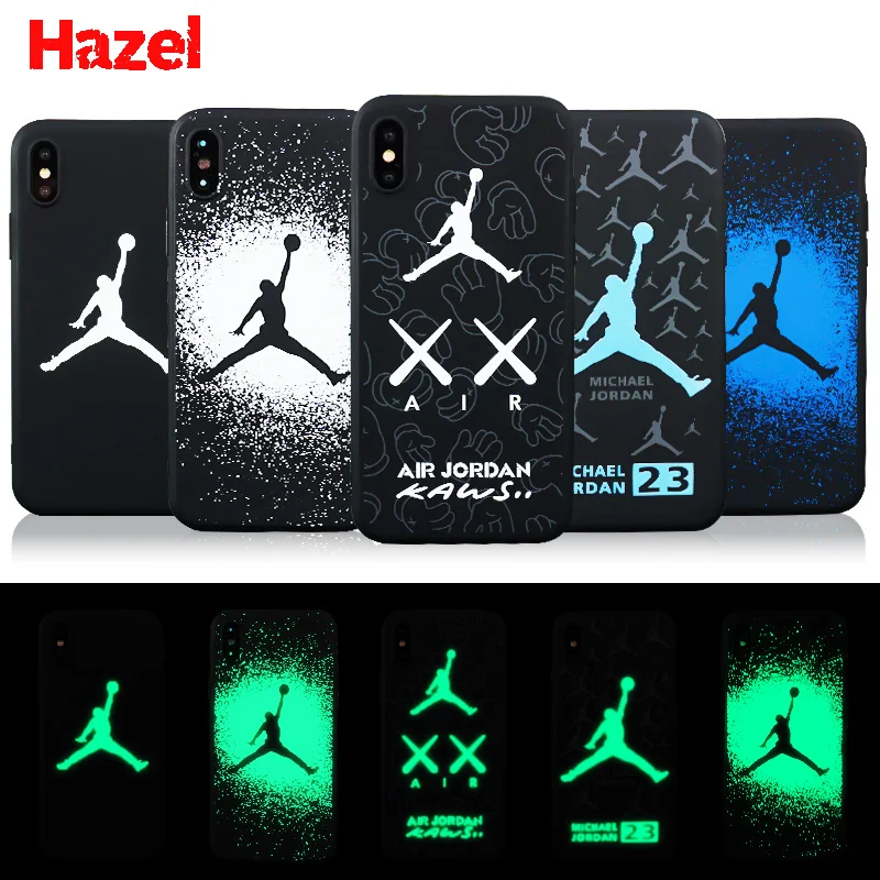 

Luxury basketball tide brand Jordan 23 fly man soft matte siicone case for iphone 6 6s 6splus 7plus 7 8 plus X cover coque