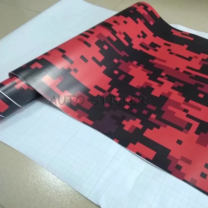 red black digit camo vinyl 3