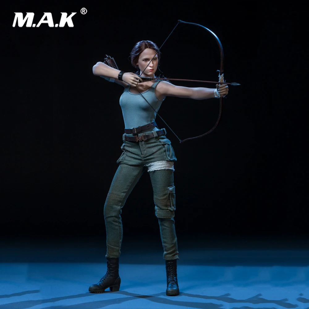 Сбор запасов 1/6 г. Женская фигурка "The Explorer Tomb Raider Lara Croft" с двойной головкой для поклонников подарков