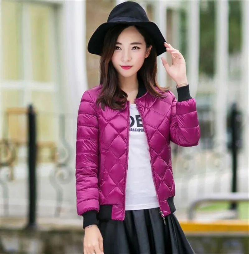 Manteaux Base Fit Veste coffee Femmes Rond Nouvelle Manches Femelle Col Parkas Hiver Court Belle De Slim gris Mode Outwears Zy4477 yang Longues Rembourré Noir À Hong 8OPXN0wknZ
