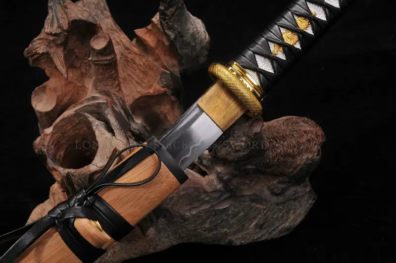 Tento SWORDS Bomboo Saya японский самурайский меч ручной работы T10 сталь + Caly закаленное
