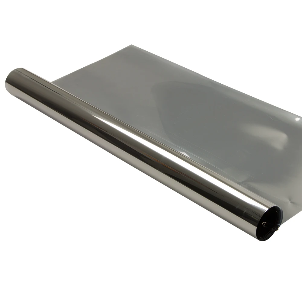 

Silver&Silver one way mirror solar tint film Window Tint Mirrored Effect Sticker Decals Self Adhesive Film For Building Window
