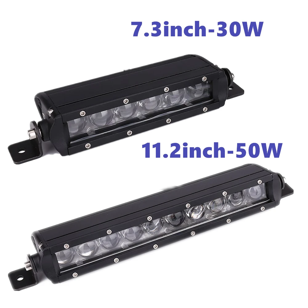 

LED Light Bar 7.3" 11.2"inch Car LED Work Light 30W 50W Auto Lamp Off-road working light Bar For Ford JEEP SUV UTE 4x4 ATV UTB