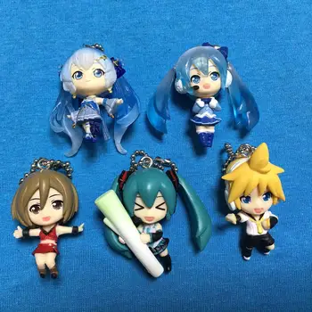 

2019 New Arrival Hatsune Miku Original Japanese anime figure PVC mobile phone charms keychain strap pendant