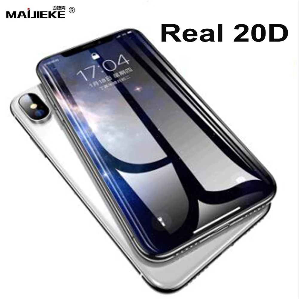 

20D Curved Tempered Glass For iPhone 11 pro max X XR Xs max Screen Protector Film For iPhone 8 Plus 7 6s 6 Plus Tempered Glass