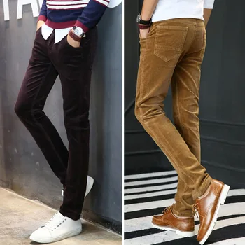 

High Quality New Autumn and Winter Male Business Men's Trousers Straight Corduroy Corduroy Pants Breathable Casual Pants