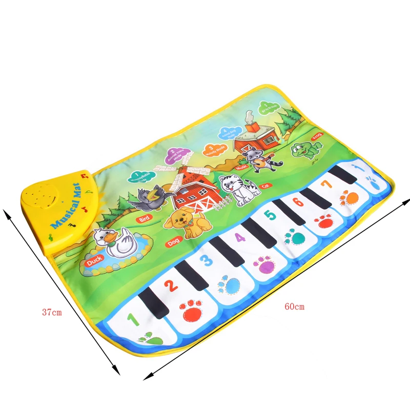 New 1Pc Children Baby Play Gift Touch Musical keyboard Singing Animal Carpet Mat Piano Toy New 1Pc Children Baby Play Gift Touch Musical keyboard Singing Animal Carpet Mat Piano Toy