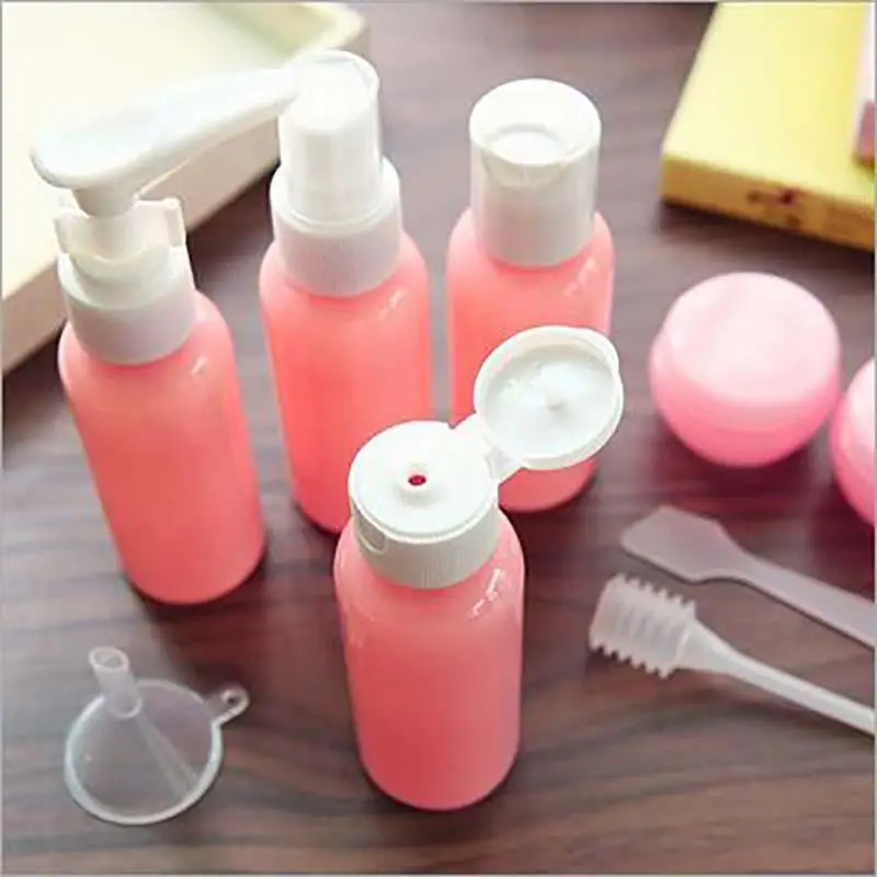 8 pieces/Set New 50ml Refillable Bottles Set Travel Package Cosmetics