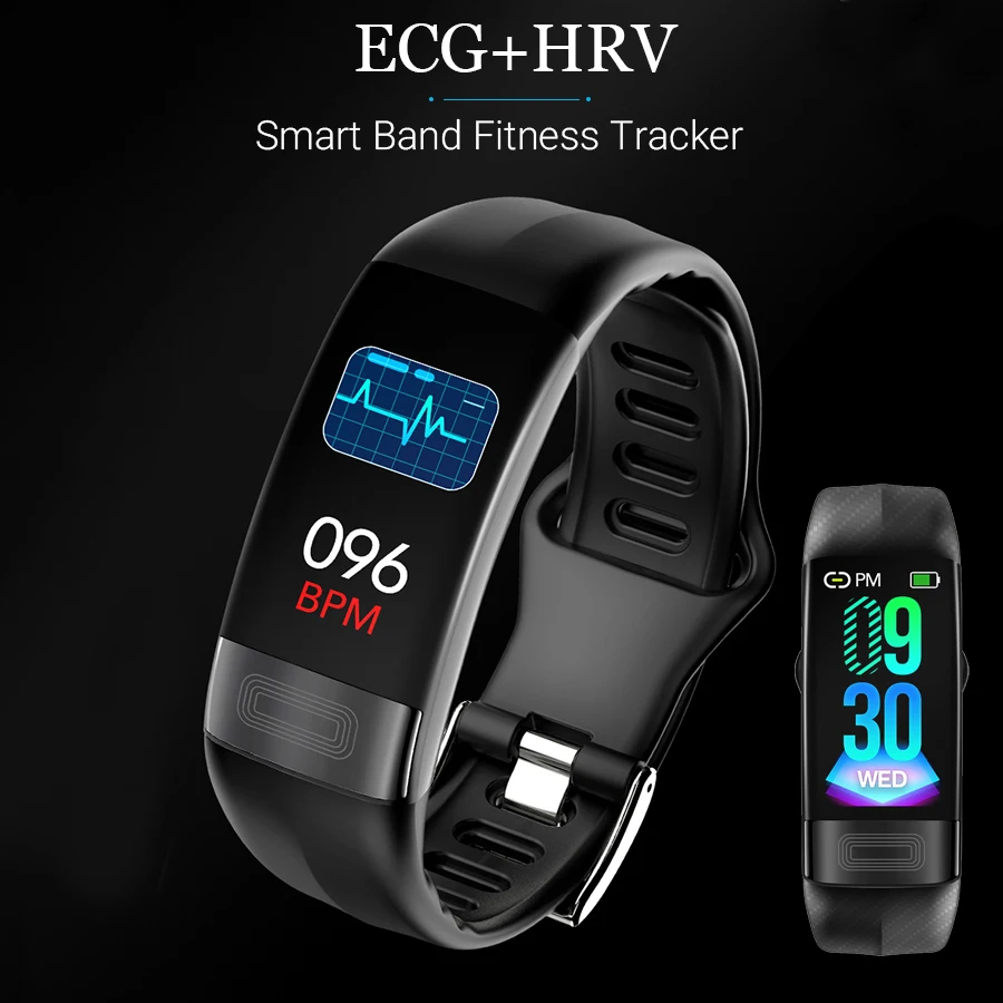 

Vwar Smart Bracelet ECG PPG Blood Pressure Measurement Watch Women Heart Rate Monitor Fitness Smart Band With Activity Tracker