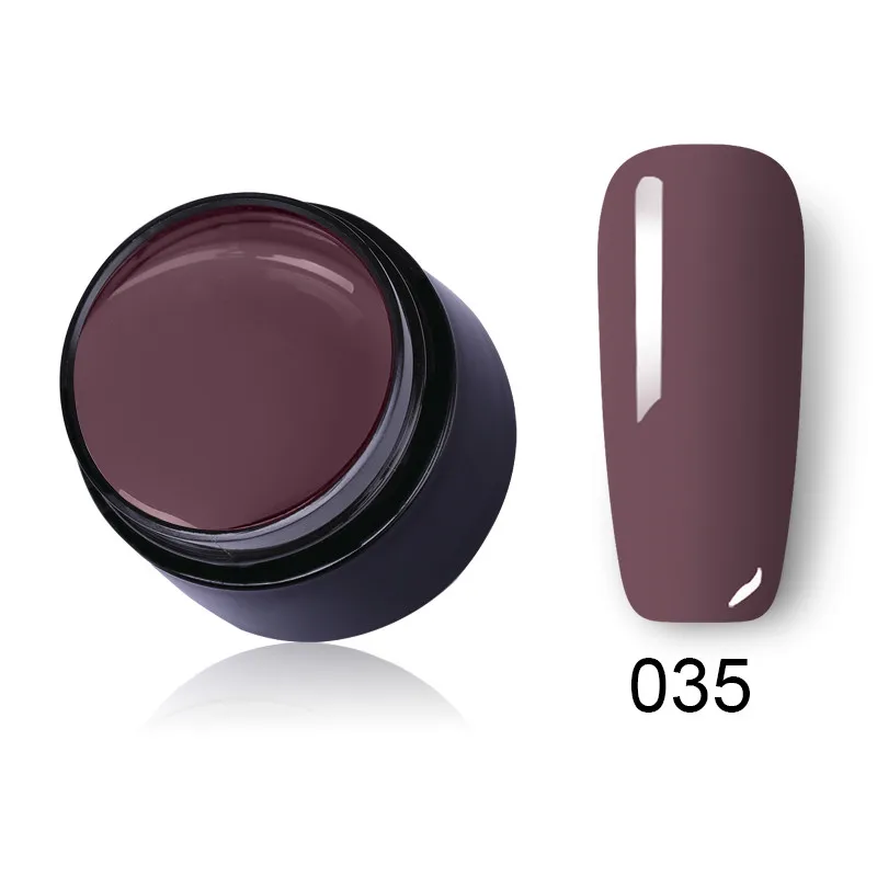 LEMOOC чистый цвет гель-краска УФ-гель для ногтей Замачивание от ногтей светодиодный лак для ногтей 180 цветов блеск 5 мл Краска Гель-лак для ногтей - Цвет: 035