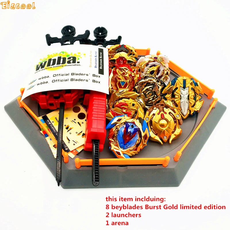 

Golden Spinning Top Beyblade Burst Toy With Launcher Starter and Arena toy Metal Fusion God Spinning Top Blade Toy Drop shipping