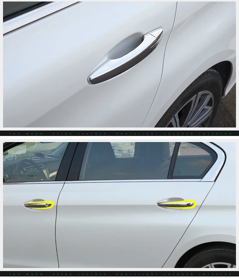 

FUNDUOO For 508 / 508sw / 508RXH 2012 2013 2014 2015 2016New Chrome Car Door Handle Cover Trim Sticker Free Shipping