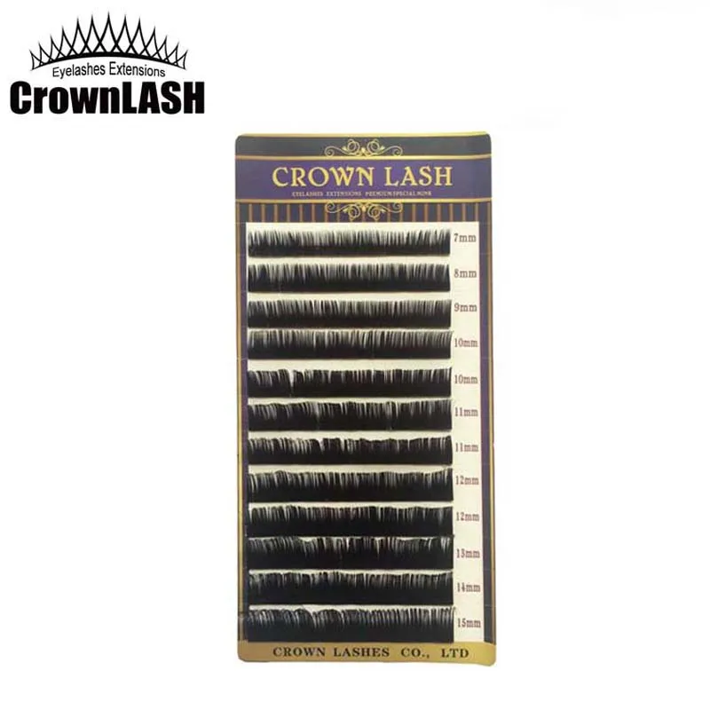 

CrownLASH Black Mixed-Size Tray super curly 0.10, 0.15, 0.20, 0.25 7-15mm C and D Curl