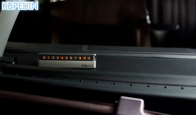 

New Car Temporary Parking Card Number Hidden Replace Drawer Plate for DACIA key logan duster sandero lodgy sandero Accessories