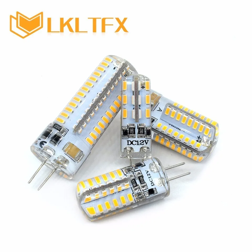 LKLTFX лампада g9 12v Светодиодная лампа 3014 G4 мини Кукуруза DC12V 220V SMD 2835 Холодный/теплый