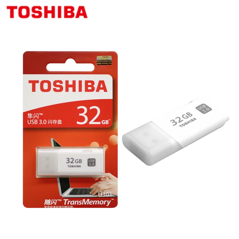 100% Оригинал Toshiba U301 USB флеш накопитель высокоскоростная карта памяти 32 Гб 64 3 0