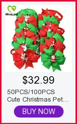 Estimação de Natal Grandes Laços de Pescoço