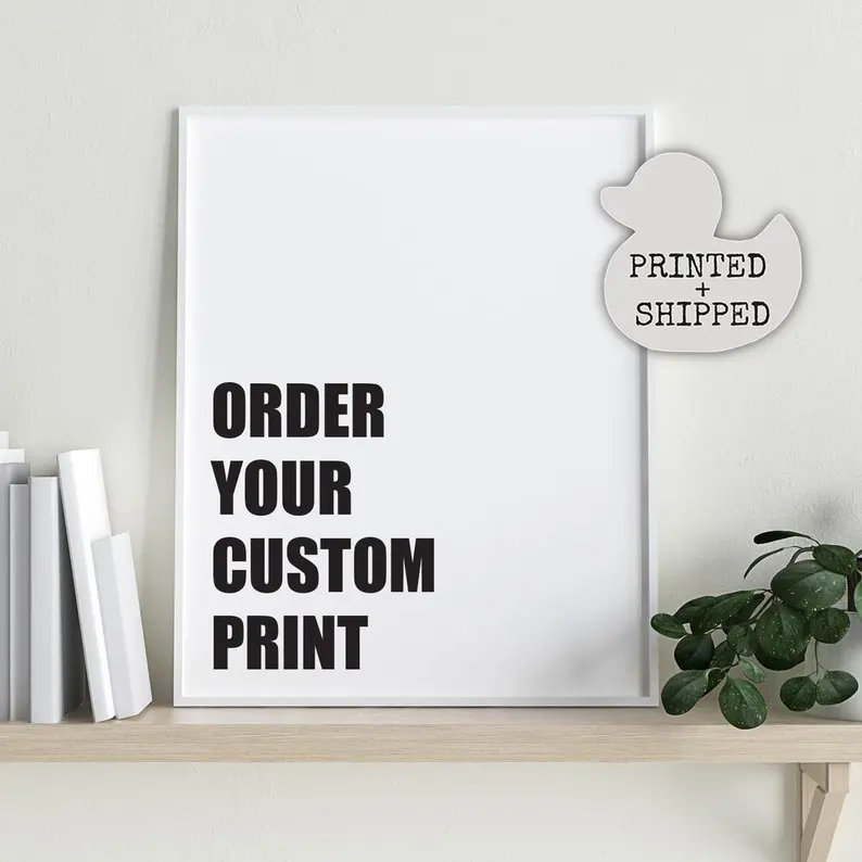 

Custom Print Poster Birthday Gift Personalised Print Wall Art