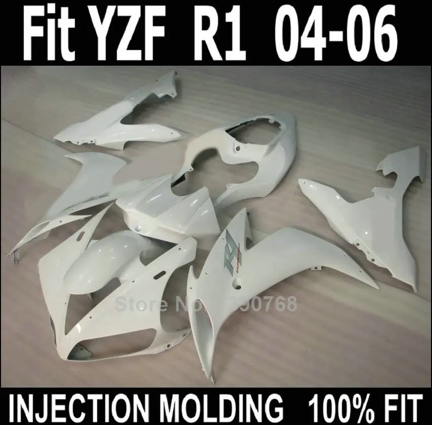 Обтекатели из АБС-пластика для Yamaha литые под давлением YZF R1 2004 2005 2006 белый