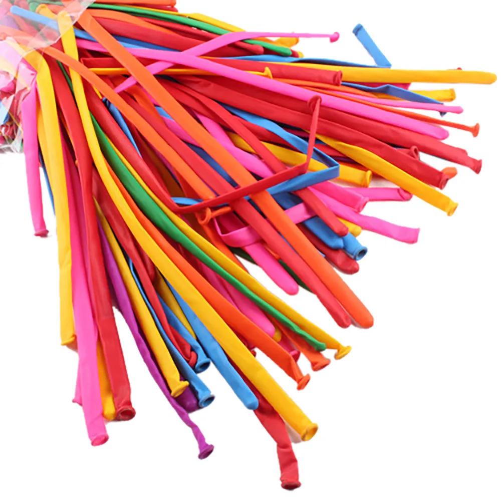 100pcs/bag Long magic balloon weaving balloon DIY birthday party