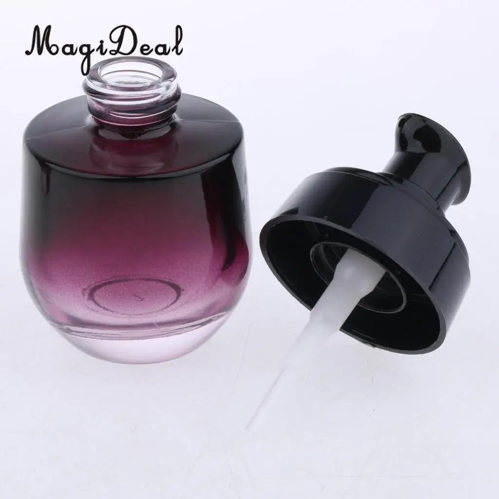 2Pcs 30ML Glass Bottle Pump Sprayer Makeup Liquids Vials - Plastic Nozzle