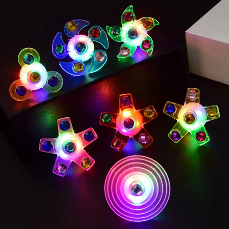 Новые товары для вечеринки Спиннер светящееся кольцо снятия стресса Fidget