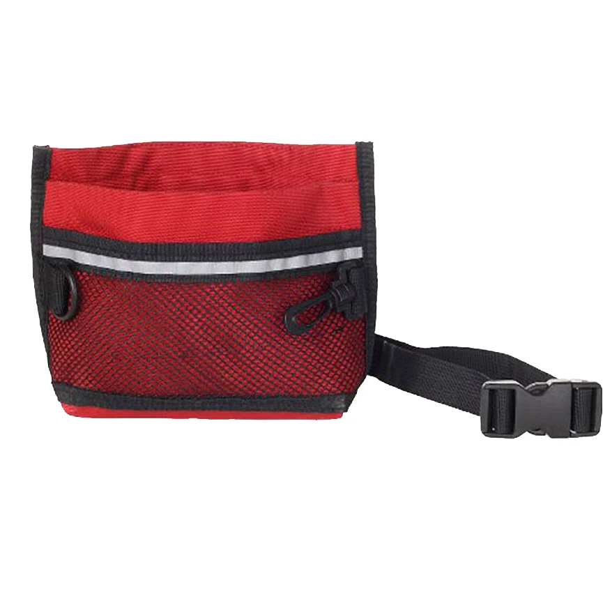 

SDFC Durable Pet Dog Treat Bait Waist Pouch Puppy Reward Based Training Bag with Buckle Belt -Red
