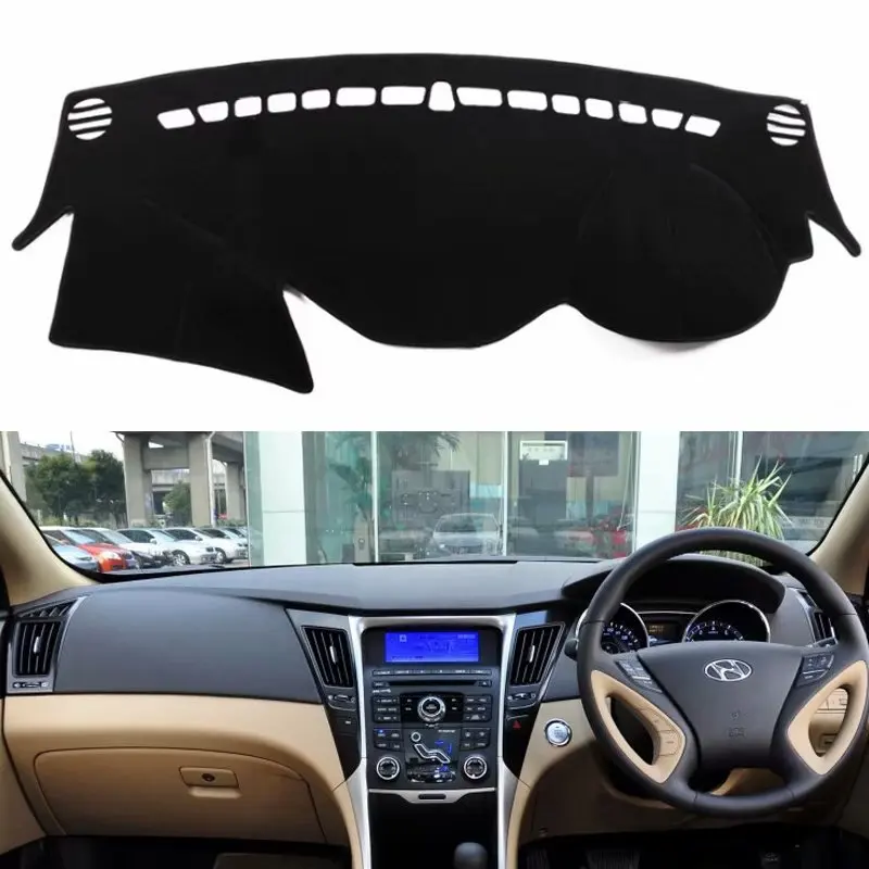 

For Hyundai Sonata I45 2009 2010 2011 2012 2013 2014 Car Styling Covers Dashmat Dash Mat Sun Shade Dashboard Cover Sun Shade RHD