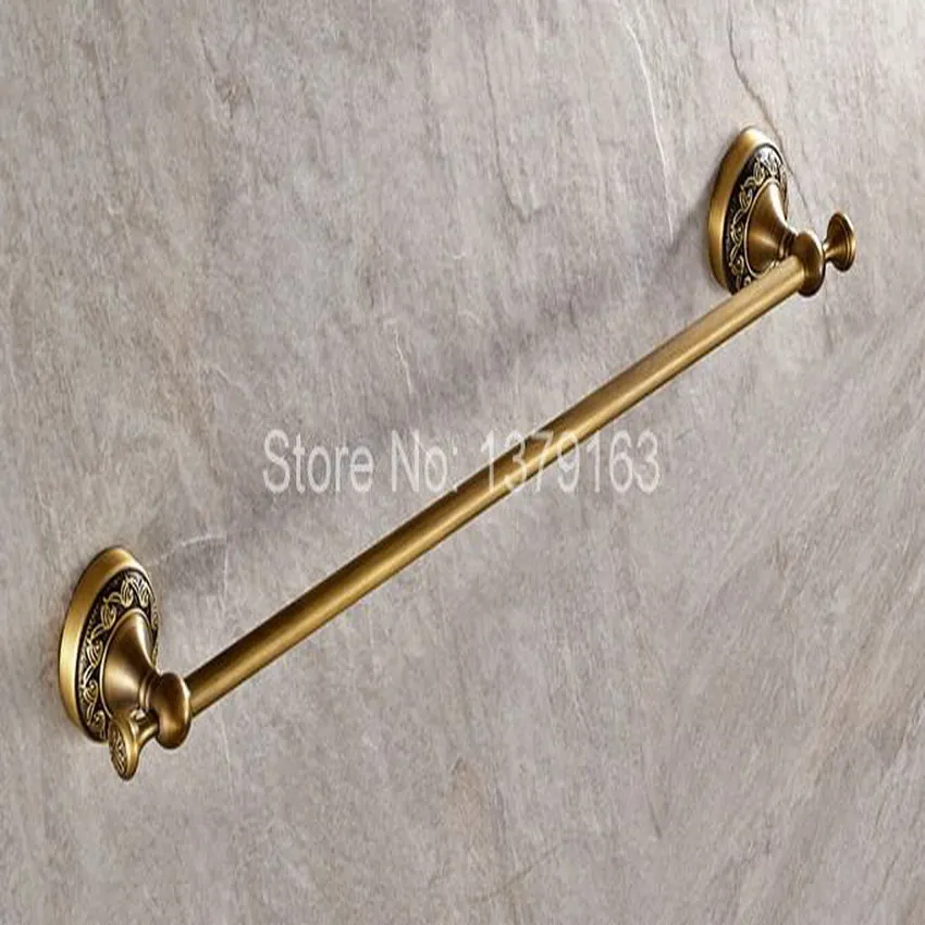 Retro Antike Bronze Geschnitzte Blume Muster Badzubehör Wand Bad