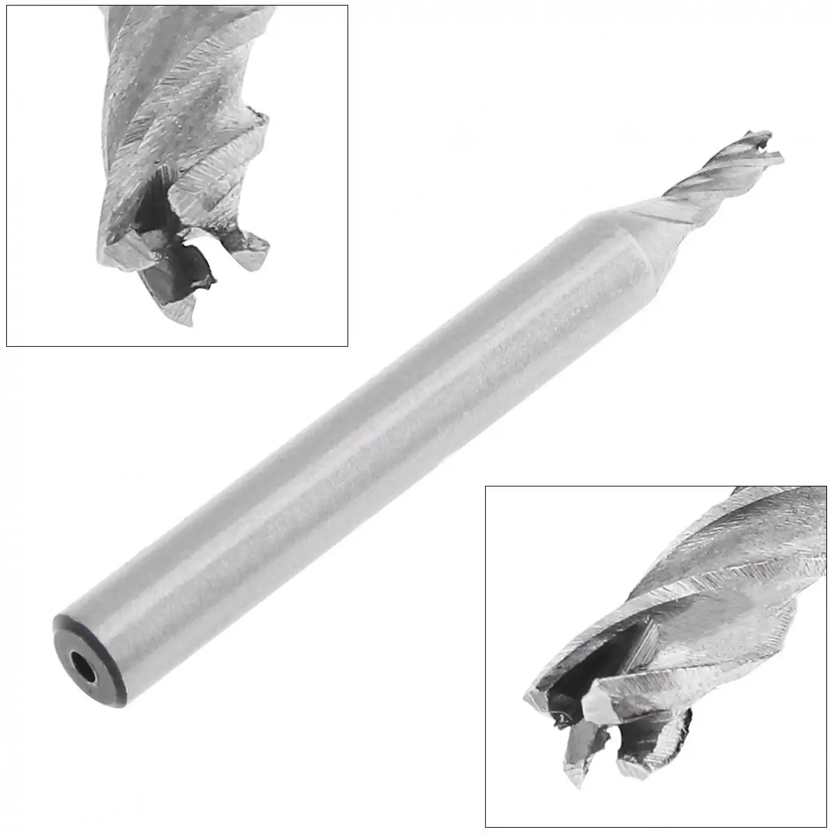 

3mm 4 Flute HSS & Aluminum End Mill Cutter with Super Hard Straight Shank for CNC Mold Processing Slotting