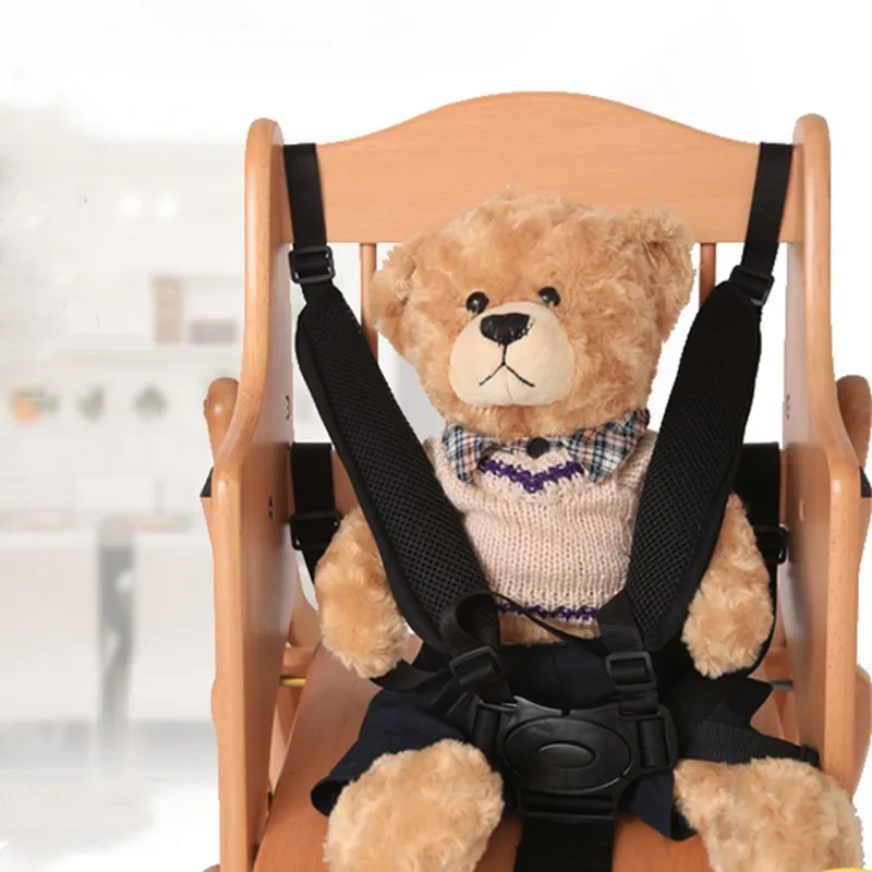 Universal Baby 5 Point Harness Safe Belt Seat Belts For Stroller High Chair Pram Buggy Children Kid Pushchair 360 Rotating Hook
