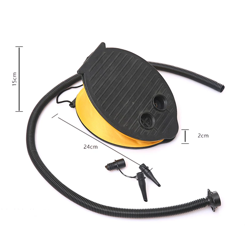 1 Pcs Portable Inflatable Boat Kayak Foot Pump Raft High Pressure Foot Pump Air Pump Drifting SUP Board 58mm Long Hose Adaptor