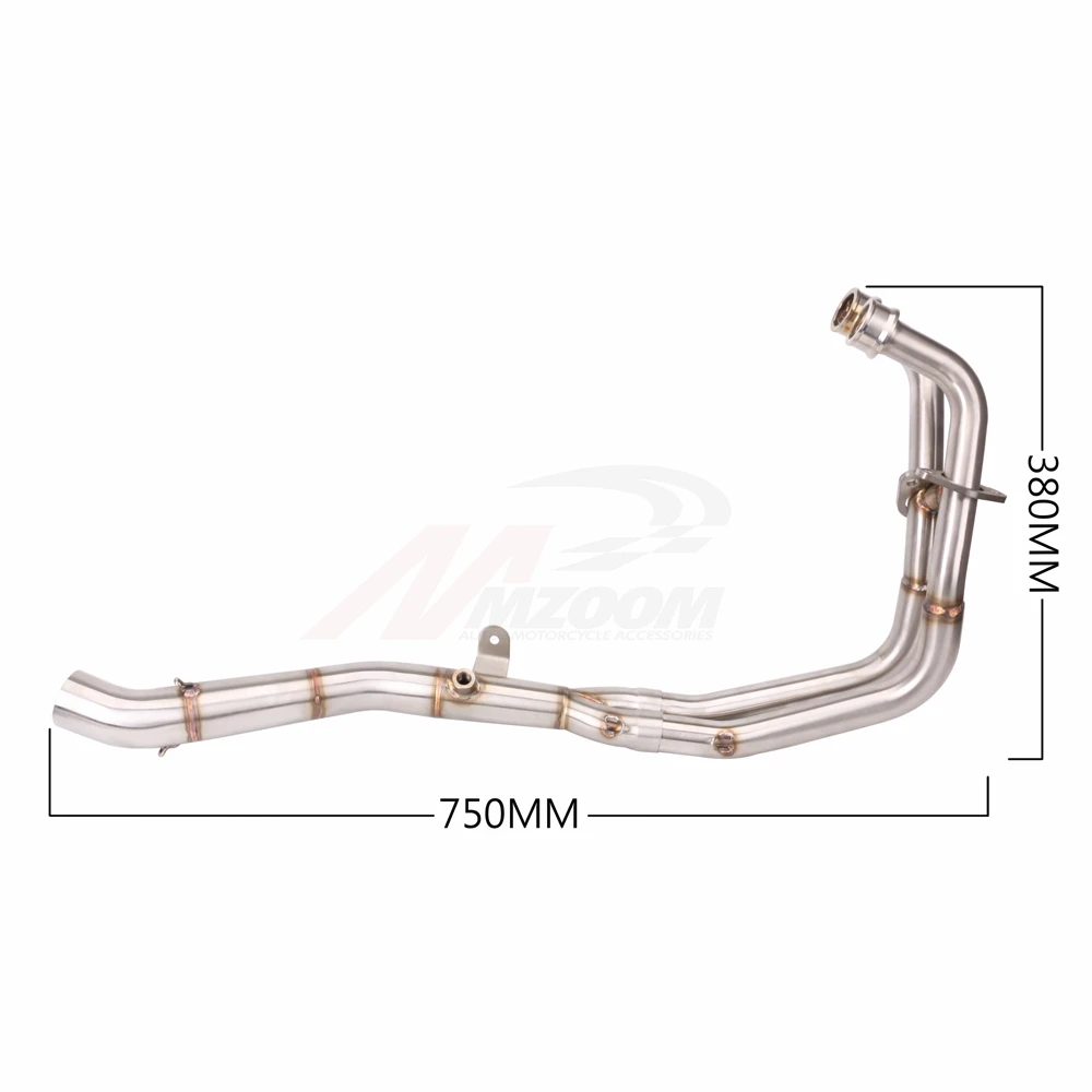 Мотоциклетная средняя труба полная система выхлопа без шнуровки для Yamaha MT03 MT-03 YZF R3 R25 YZF-R3 YZF-R25 от до без выхлопа