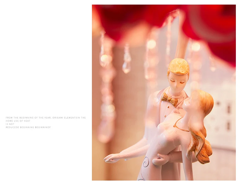 Романтическое искусство пара обнимающих влюбленных статуя скульптура светодиодный ночной Светильник ПУ розовая Роза Абажур Настольная лампа креативный домашний декор