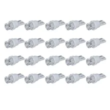 20 шт T10 автомобиля Белый светодиодный 194 168 SMD W5W, на танкетке, с боковой светильник лампа, работающего на постоянном токе 12 В в Автомобильная резервная светильник s лампы Хвост Лампа ксенон белый