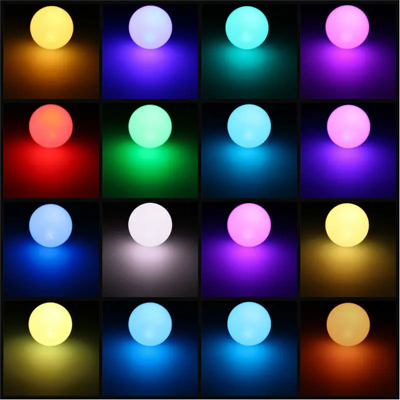 Один комплект светодиодные лампы Лампы для мотоциклов AC85-265V E27 RGB 16 Цвет светодиодные Глобусы свет лампы с 24 клавиши Дистанционное управление 10 Вт - Испускаемый цвет: RGB