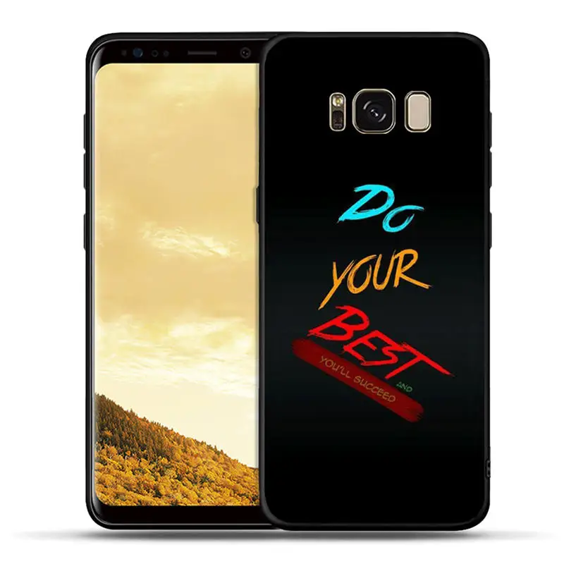 Простой чехол для телефона с надписью «большой глаз» для Samsung Galaxy S8 S9 S10 Plus S10e Note 8 S7 Edge Text Cover Fundas Coque