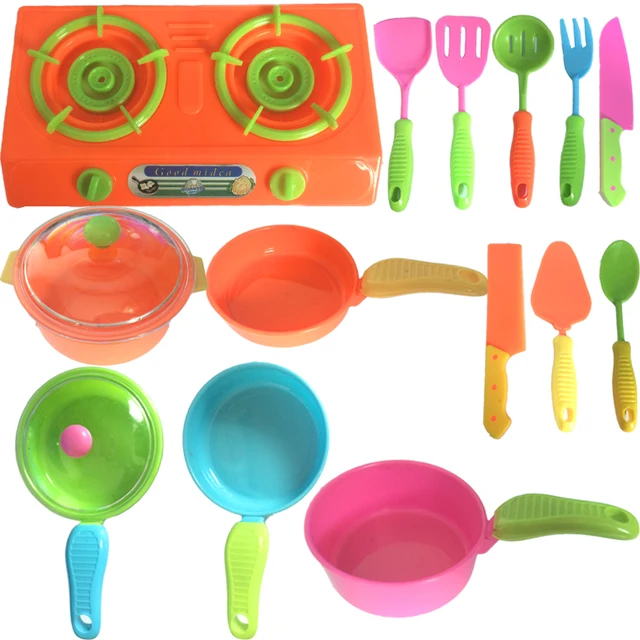 Kitchen Toys For Children Educational Classic Utensil Cooker Playset