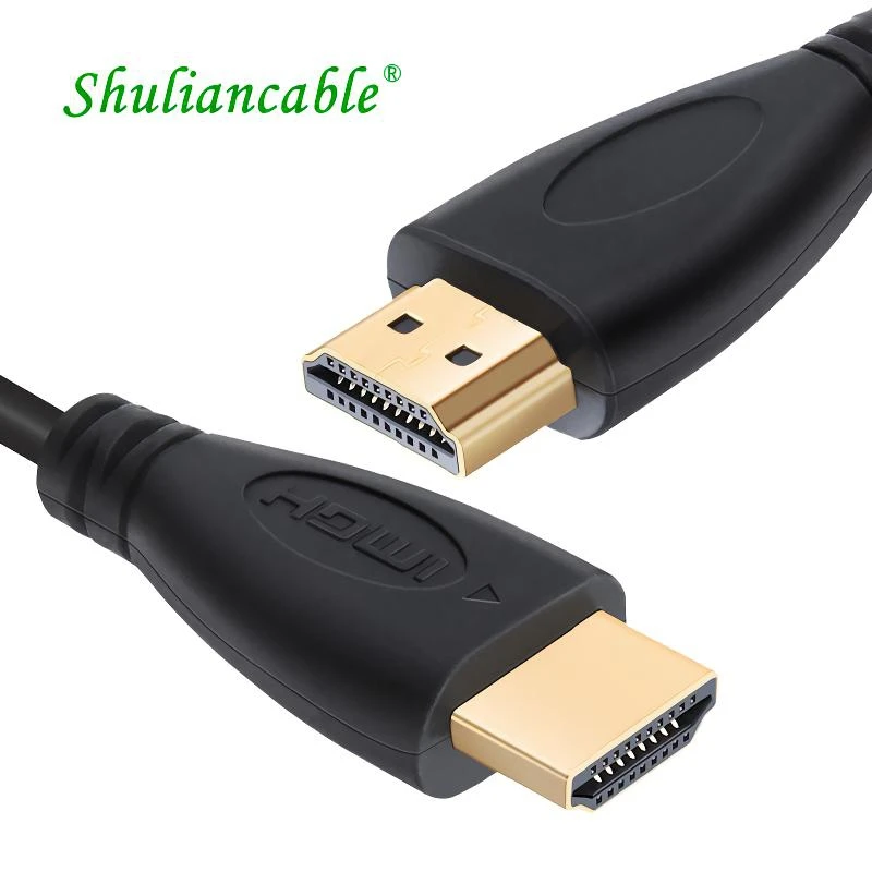 Shuliancable HDMI кабель 1 м 20 видеокабели 4 1080P 3D позолоченный hdmi высокоскоростной для HD TV
